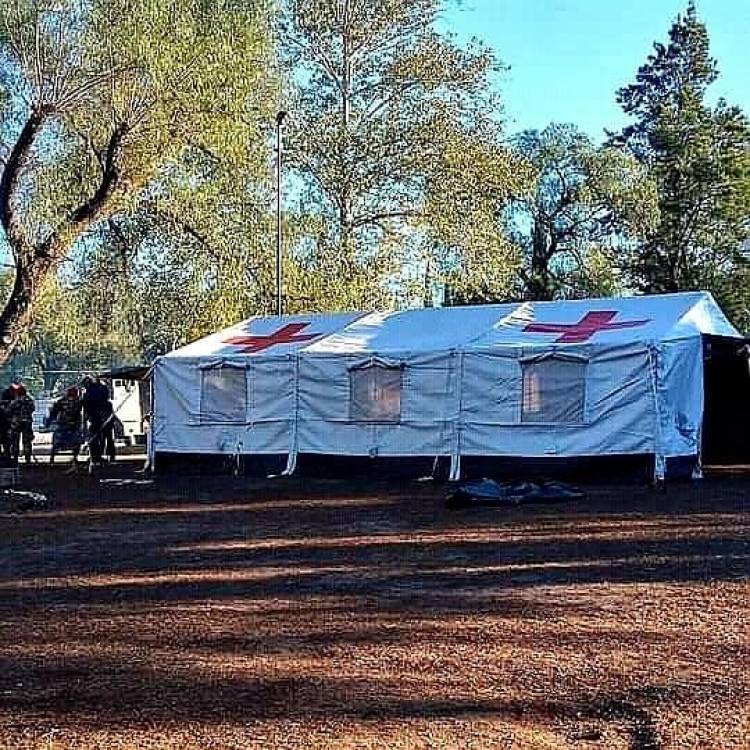 En Unquillo, instalaron un hospital modular