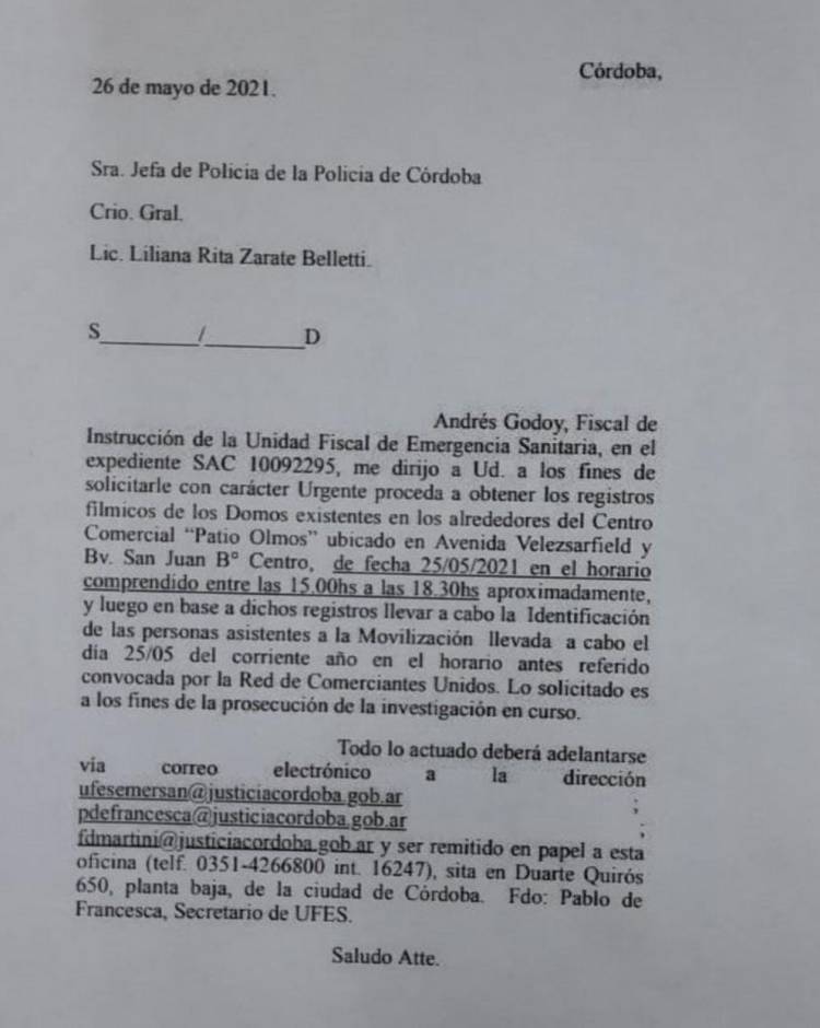 Urgente: Fiscal imputará a quienes participaron en la marcha