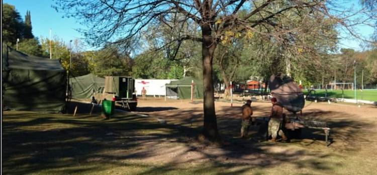 Hospital Modular de Campaña se instala en La Calera