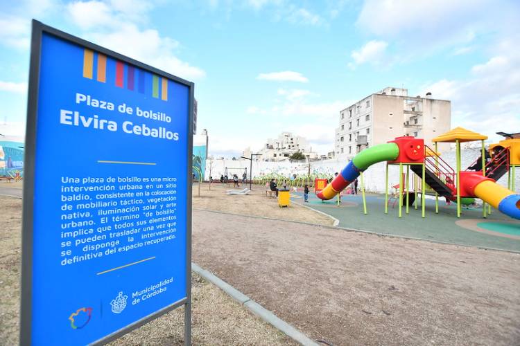 De ser un terreno baldío a convertirse en la primera "plaza de bolsillo" de la ciudad de Córdoba