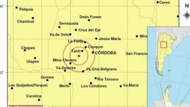 Se registró un sismo con epicentro en la zona de Tanti