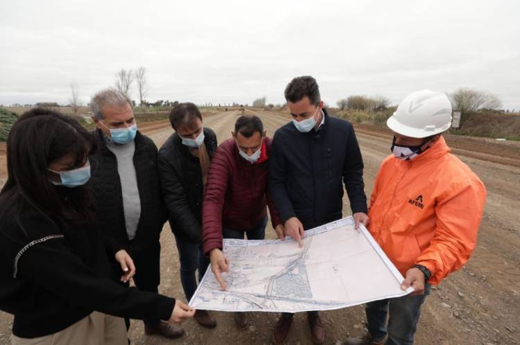 El vicegobernador, atento a las obras que se realizan en Laboulaye