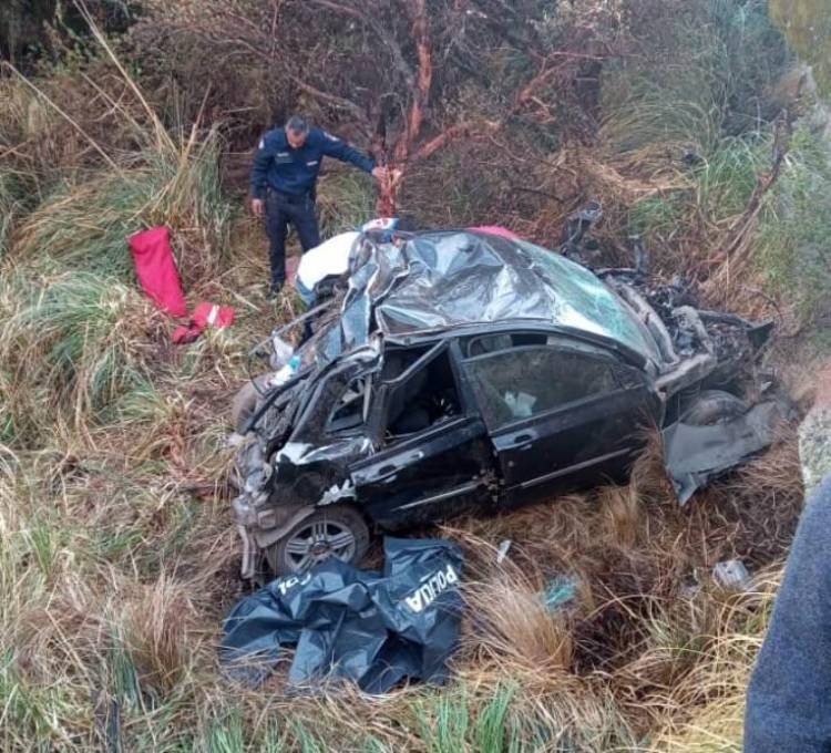 Tragedia en las Altas Cumbres tras desbarranco de un auto