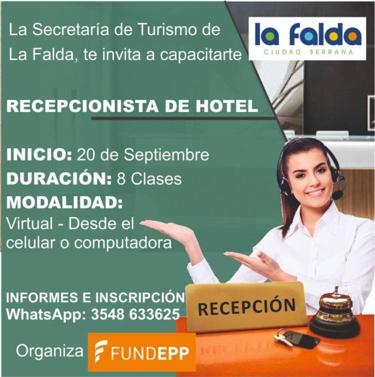 En época de pandemia, cursos con salida laboral en la Falda