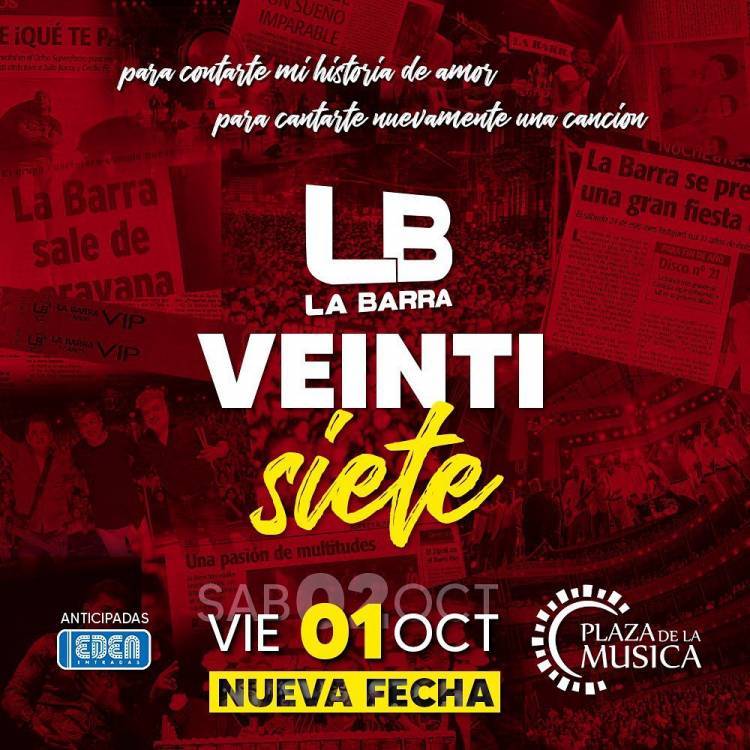 ¡Atencion barrabaleros! La Barra vuelve a los escenarios.