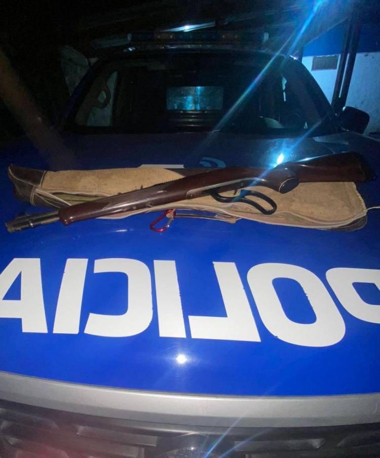 Salsipuedes: dos detenidos tras secuestro de una carabina calibre 16