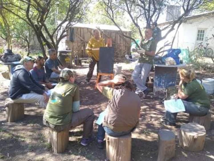 Curso de capacitación para brigadistas forestales en Punilla
