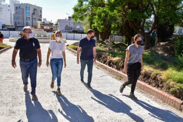 Importante avance de la recuperación y puesta en valor de Plaza Centenario