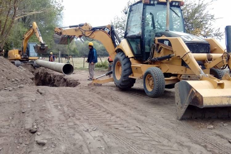 La segunda etapa de la obra de cloacas, en pleno avance