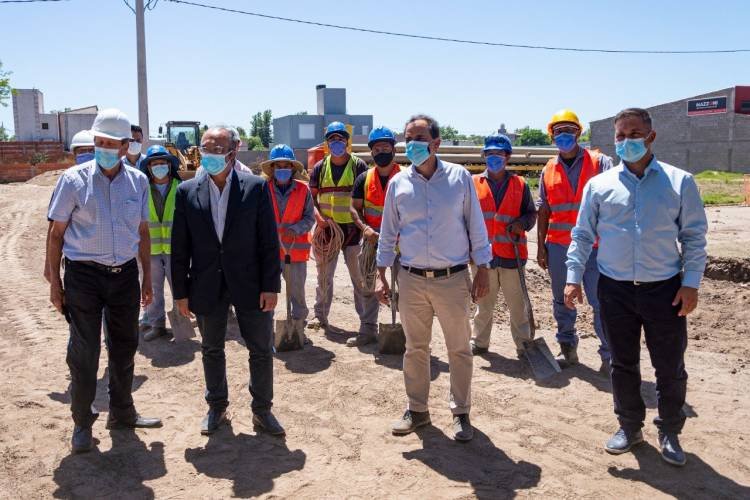 Gran avance en las obras de los desagües del sur y las cloacas en Banda Norte en Rio Cuarto