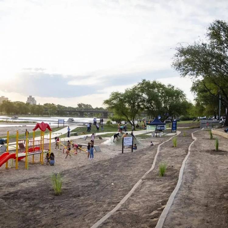 Inauguraron un gimnasio al aire libre en Costanera Sur