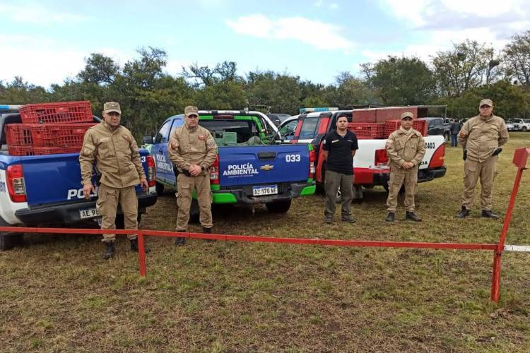 Elena: Frenaron un evento ilegal de tiro al pichón 