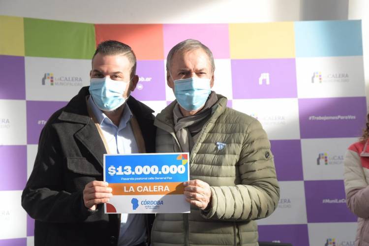 La Calera: Schiaretti y Rufeil anunciaron la construcción de un polideportivo
