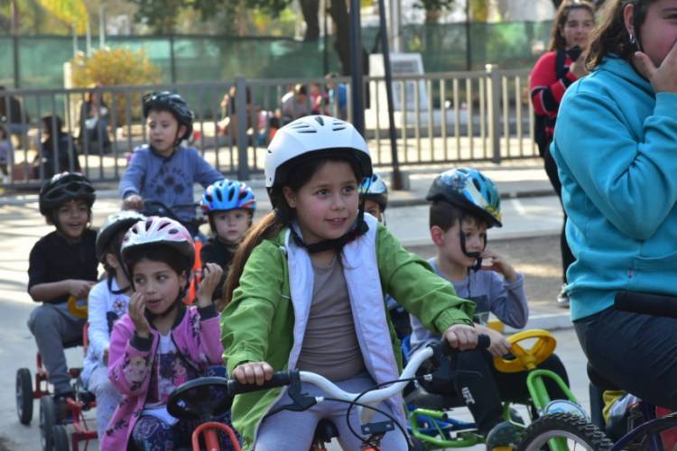Más de 60 niños disfrutaron de una jornada sobre seguridad vial
