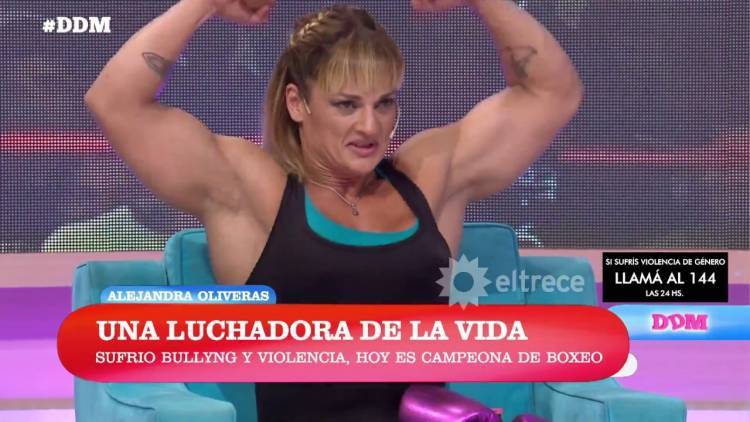 Una boxeadora de Córdoba, que apunta a la tarea social