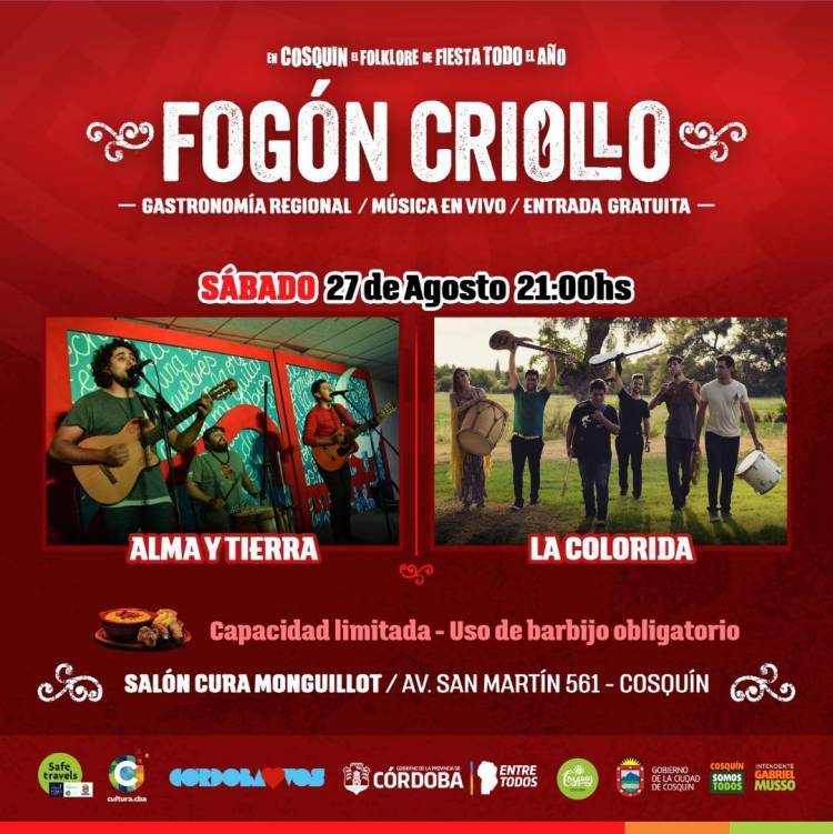 Cosquín con música y gastronomía de alto nivel