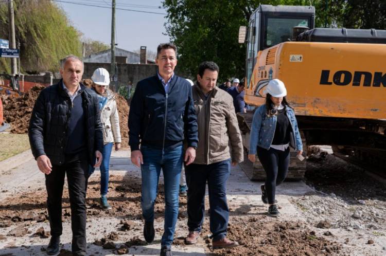 Manuel Calvo visitó Alicia y Las Varillas, para supervisar distintas obras