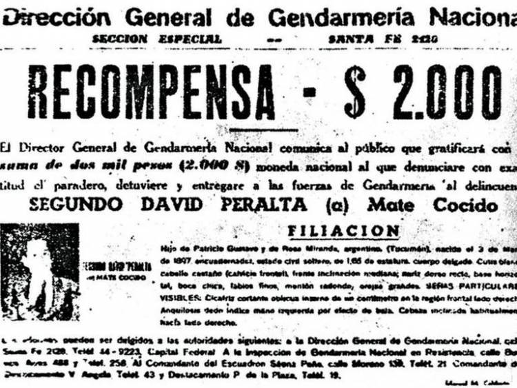 ¿¿¿ El bandido rural “Mate Cosido” vivió oculto en el sur de Córdoba???