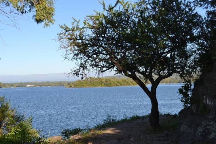 “Extrañas visiones” en la costa del lago de Embalse .