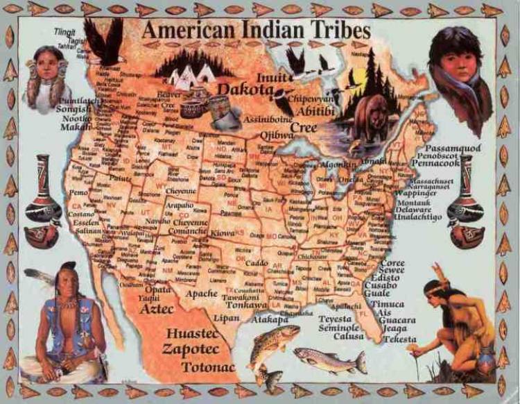 Los amerindios  "Del Norte"