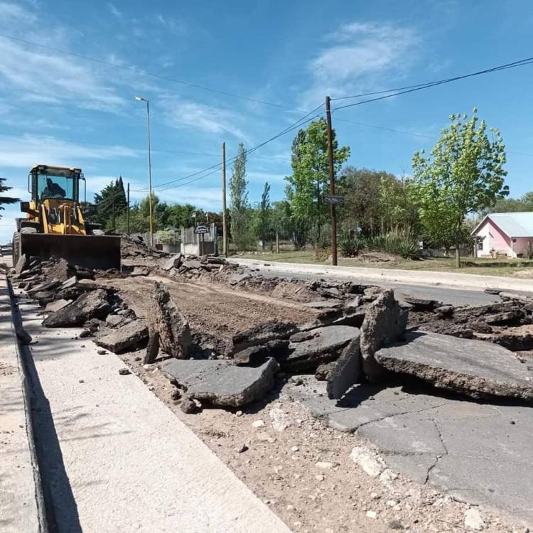 Realizan obras de mejora en el acceso norte