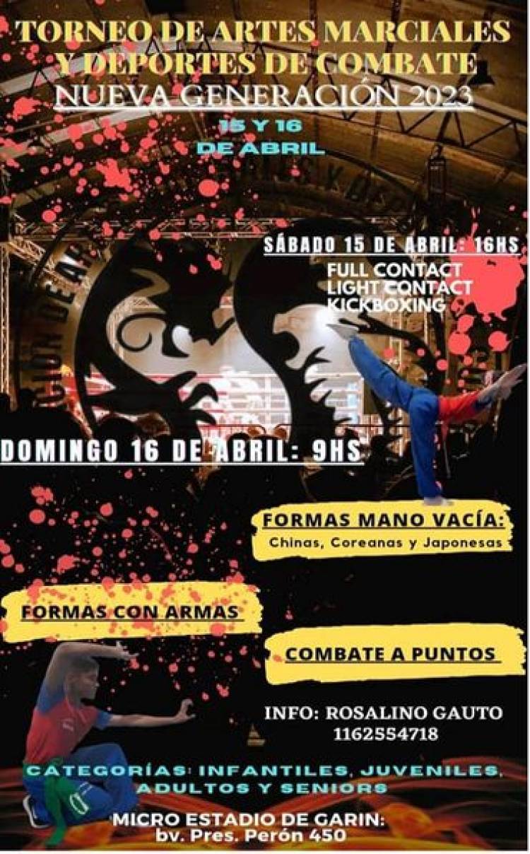 Torneo de Kick Boxing en Buenos Aires con participación de deportistas cordobeses
