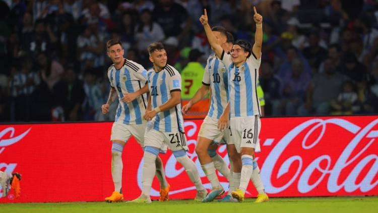 Argentina sub-20 a octavos luego de golear en Santiago del Estero