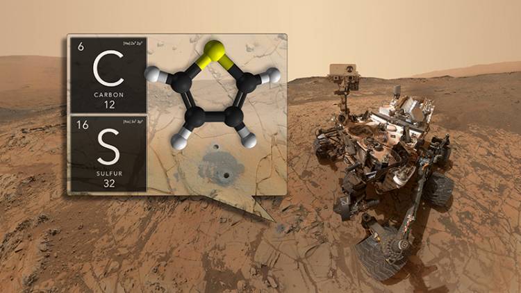 "Materia orgánica diversa" encontrada en Marte por uno de los robot rover de la NASA