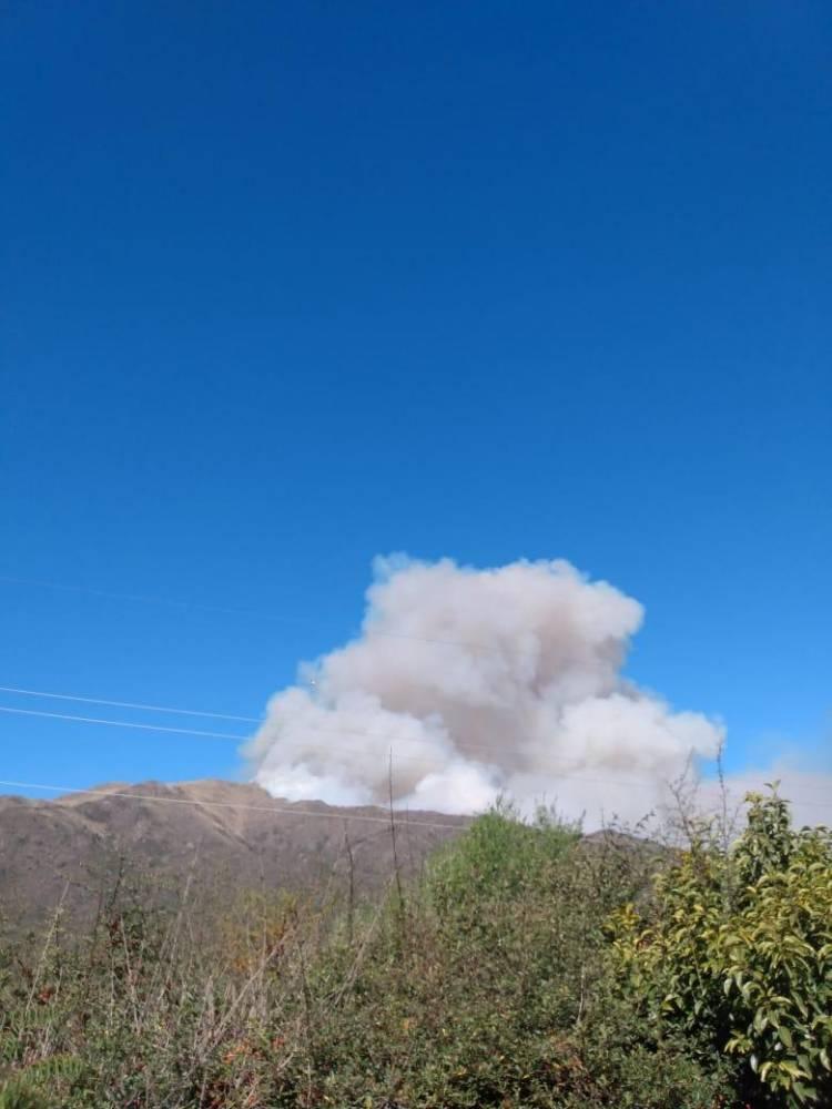 Ahora también incendios en San Luis