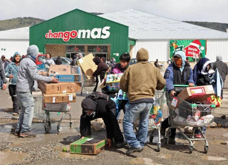 Desde ahora, el que realiza saqueos, va recibir multa 