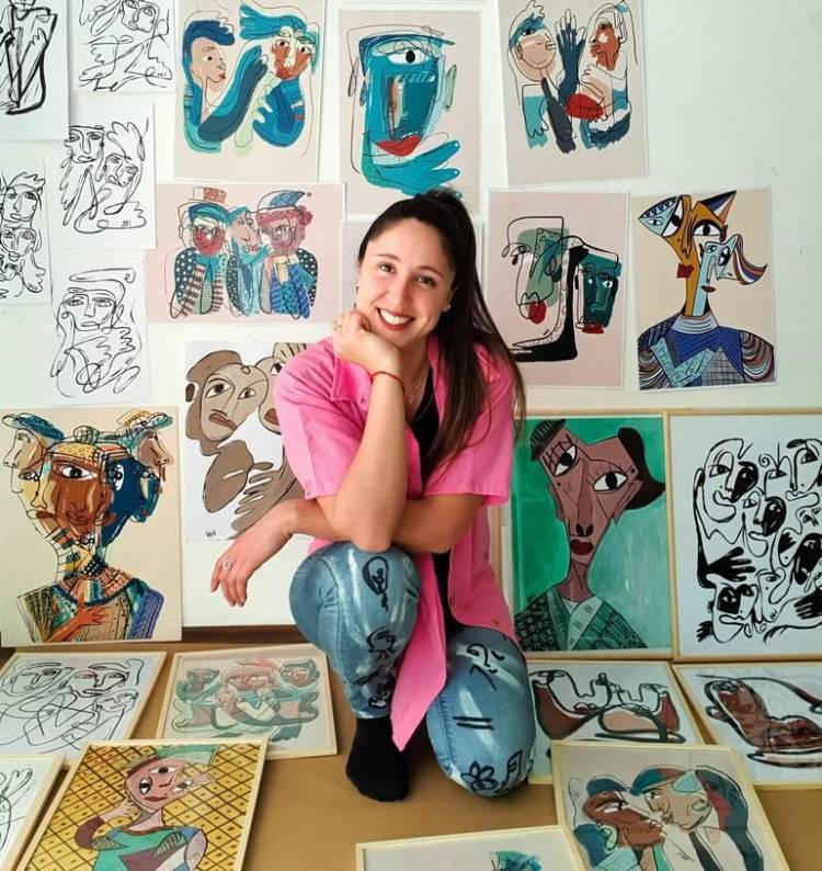 Joven artista uruguaya hará la "Ruta Picasso" y expondrá en Paris