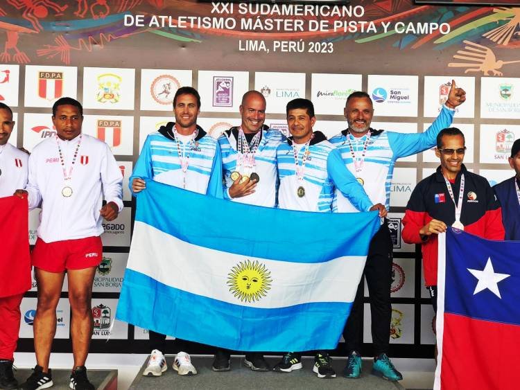 Espectacular actuación de un bellvillense en el Sudamericano Máster de Atletismo en Perú