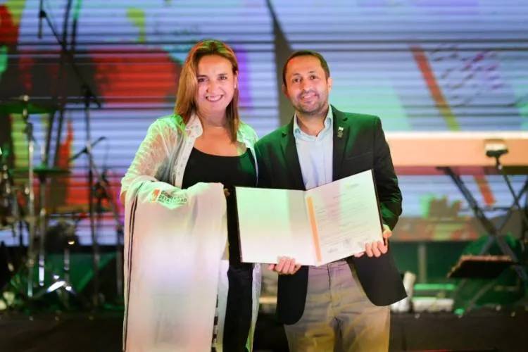 En Villa del Rosario, Prunotto fue distinguida como Huésped de Honor