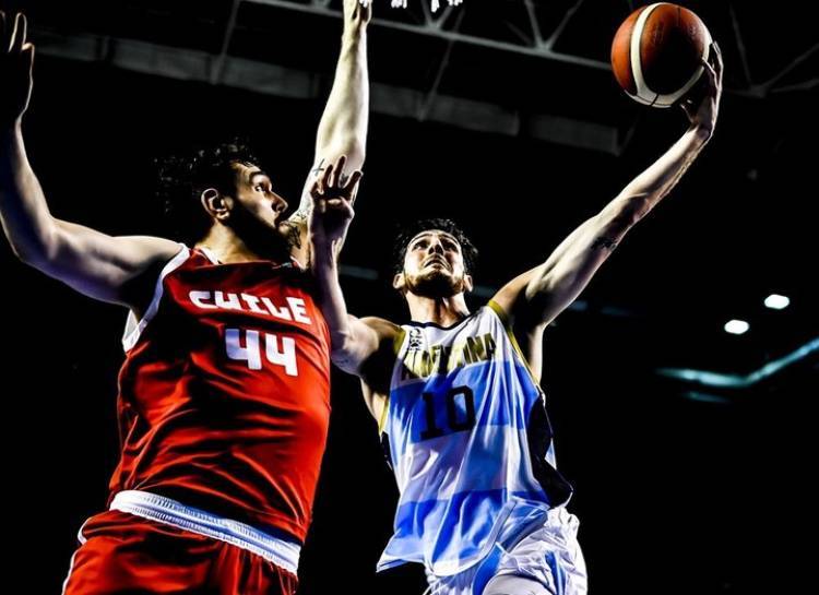 Basquetbol: Con el cordobés Campazzo como espada, Argentina derrotó a Chile