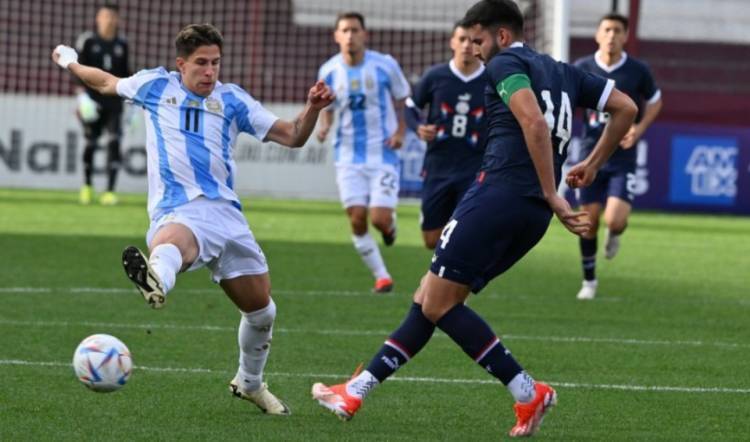 Sub-23: Argentina volvió a ganarle otro amistoso a Paraguay