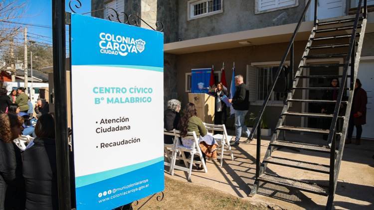 Colonia Caroya: Se habilitó un nuevo Centro Cívico