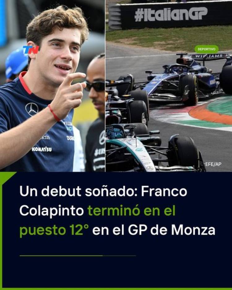El piloto argentino llegó 12° en Monza