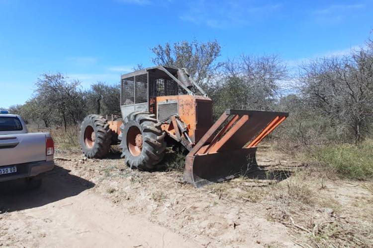 Frenaron un desmonte en la localidad de Sebastián Elcano