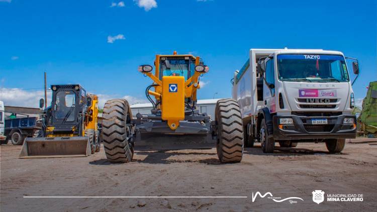 Mina Clavero: En 11 meses, el Municipio invirtió más de 420 millones en maquinaria
