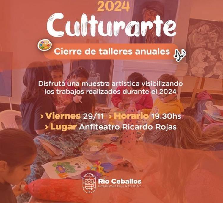 Río Ceballos: CULTURARTE - Cierre de talleres anuales.