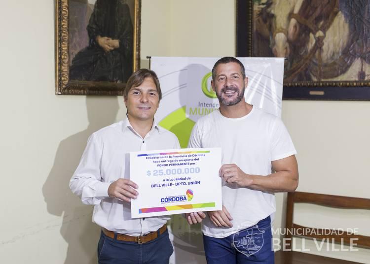 A través del FOCOM, Bell Ville recibió 25 millones de la Provincia