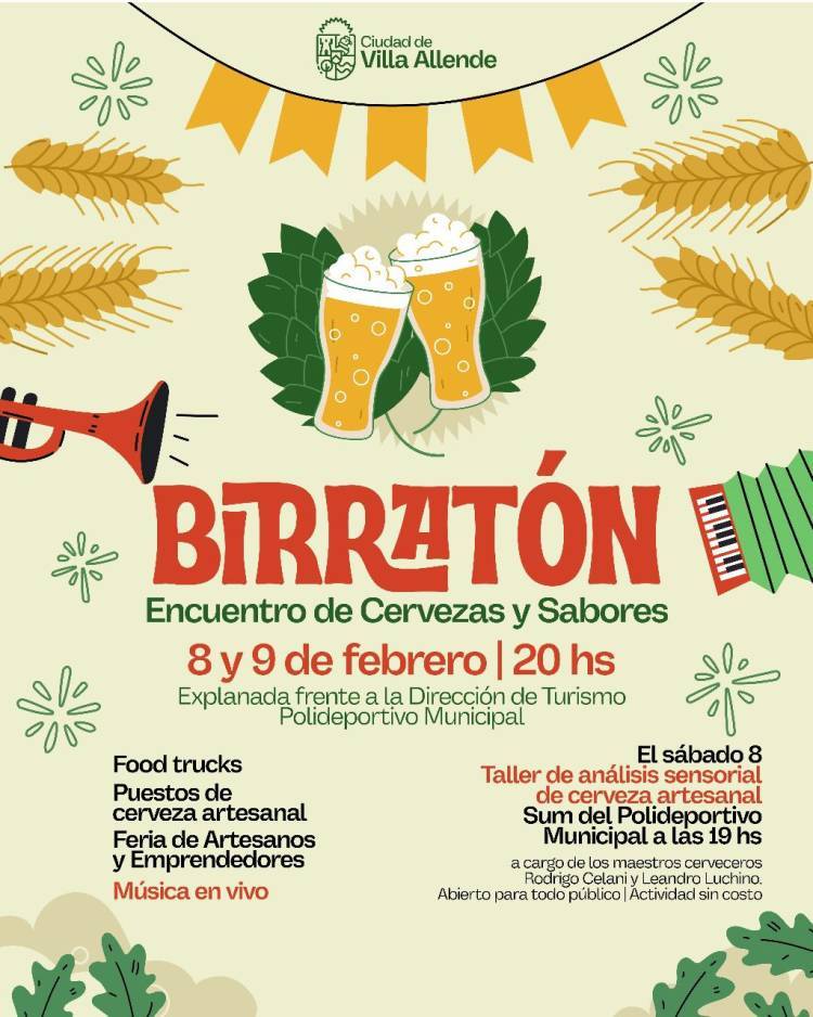 Llega el BIRRATÓN a Villa Allende