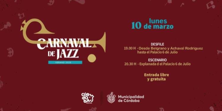 Carnaval de Jazz 2025: este lunes vuelve el festival que llena de música y color las calles de Güemes y el centro de Córdoba