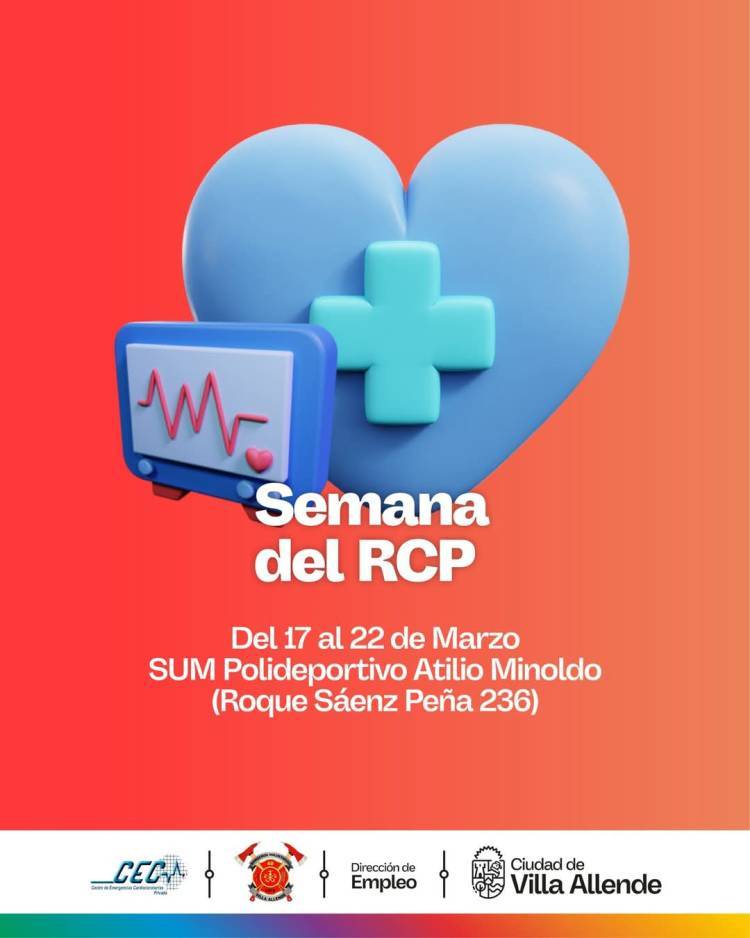 Villa Allende: Se viene la 4° Edición de la Semana del RCP