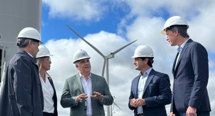 Inauguraron en General Levalle el parque eólico con los aerogeneradores más grandes de Argentina