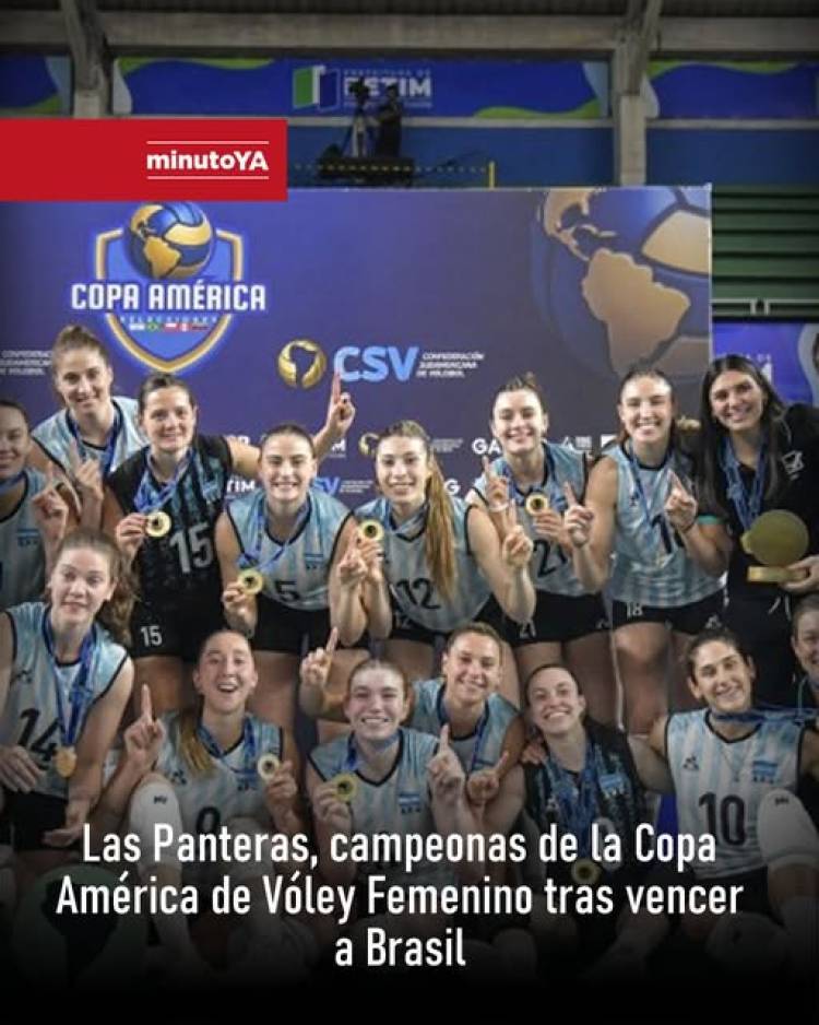 Vóley: Las panteras argentinas campeonas de América