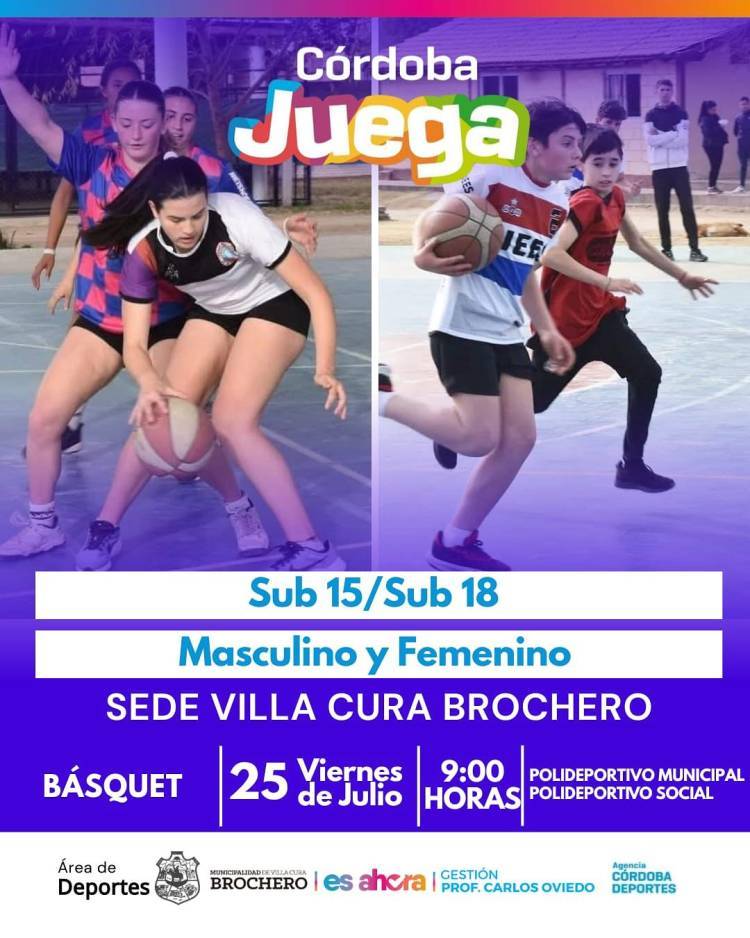 CORDOBA JUEGA DE BASQUET EN VILLA CURA BROCHERO.