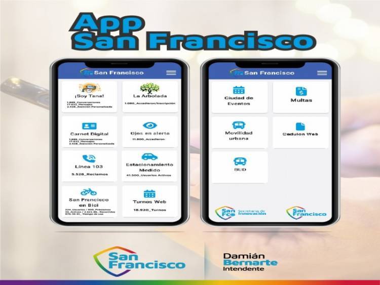 San Francisco avanza hacia un municipio digital: Más de 40 mil vecinos ya usan la app oficial