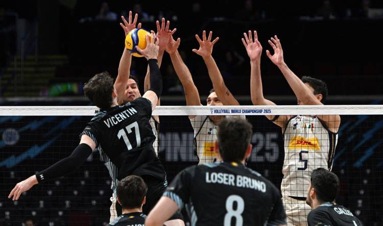 VÓLEY: ITALIA FUE ABRUMADORA PARA ARGENTINA